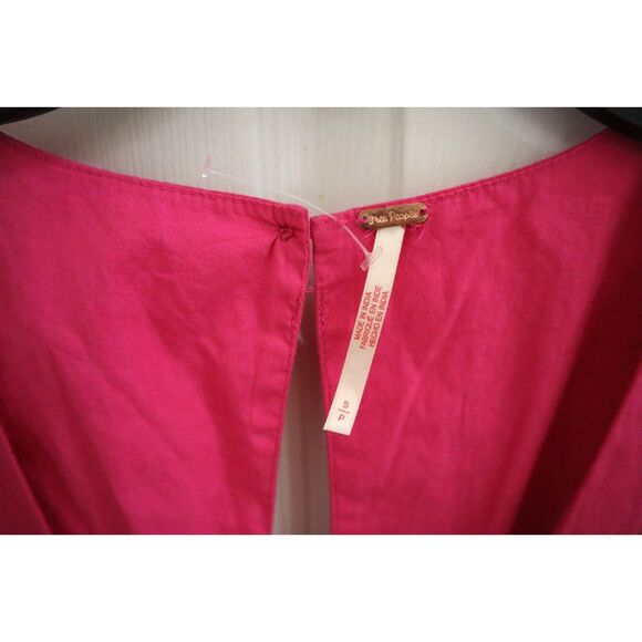 Free People OB1734765 Women's Sz S Magentiful Pink Fabiana Midi Dress - Picture 3 of 15